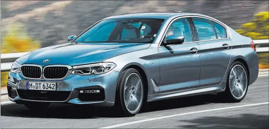  ??  ?? The all-new BMW 540i is dynamic with a striking, sporty exterior and a sleek, polished interior. BMW