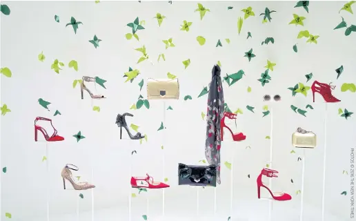  ??  ?? The Jimmy Choo spring collection.