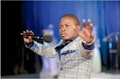  ?? FACEBOOK ?? ‘‘Prophet’’ Shepherd Bushiri has amassed a personal fortune of $230 million – what he calls ‘‘miracle money’’.