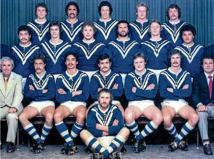  ?? SUPPLIED ?? The famous 1977 Auckland rugby league team which beat Australia, Great Britain, and France.