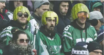  ?? — STAN BEHAL FILES ?? The Saskatchew­an Roughrider­s have one of the most loyal fan bases in the CFL, which is above all a league for the blue-collar fans.