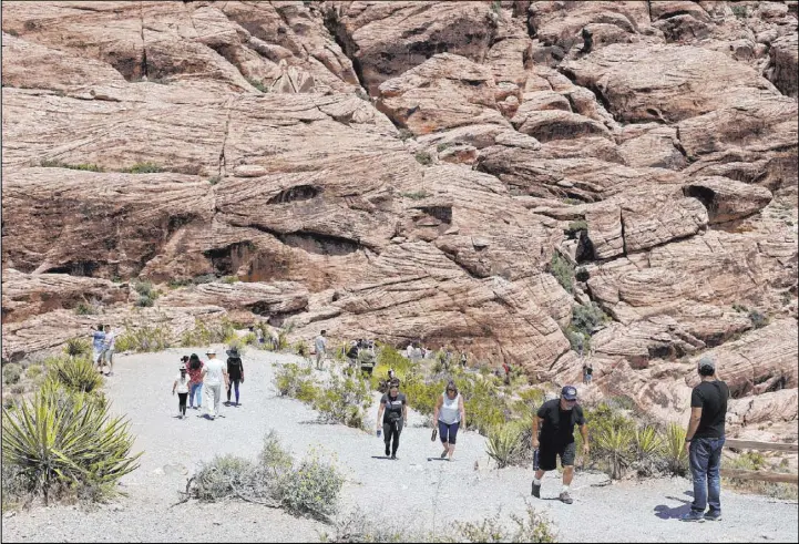  ?? Rachel Aston Las Vegas Review-Journal @rookie__rae ?? More than 3 million people visited Red Rock Canyon last year alone, shattering the old attendance record by more than 600,000.
