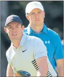  ??  ?? Rory Mciroy and Jordan Spieth