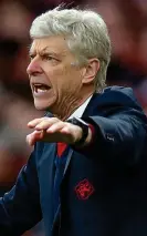  ??  ?? Gaffe: Wenger failed to replace Koscielny as captain on Sunday