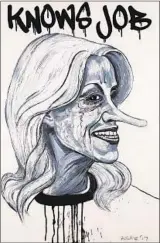  ??  ?? KELLYANNE Conway in Pinocchio form.