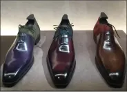  ??  ?? Shoe collection by Berluti Paris.