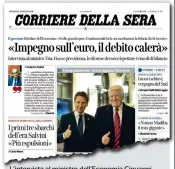  ??  ?? L’intervista al ministro dell’economia Giovanni Tria pubblicata ieri sul Corriere della Sera