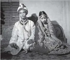  ?? Foto: The Washington Post ?? Una menor india, cabizbaja durante su boda.