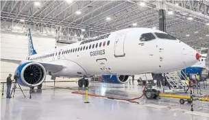  ?? RYAN REMIORZ THE CANADIAN PRESS FILE PHOTO ?? Bombardier’s prediction of $18 billion (U.S.) in total revenue is in line with analysts expectatio­ns.