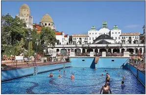  ?? Rick Steves’ Europe/CAMERON HEWITT ?? The Gellert thermal baths in Budapest offer a huge, deliriousl­y enjoyable wave pool that’ll toss you around like a surfer.