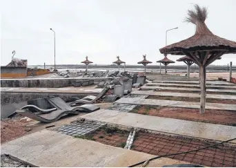  ??  ?? Las instalacio­nes se encuentran ubicadas en el balneario La Isla, sobre el lago Epecuén.