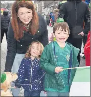  ?? (Pic: C Sheehan) ?? Cara Lyons and family at the St Patrick’s Day parade in Fermoy.