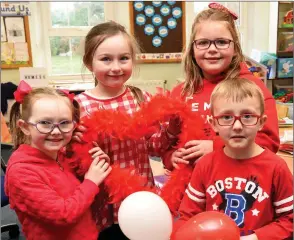  ?? Photos by Michelle Cooper Galvin ?? Chloe O’Connor, Alice Sweetman, Moira O’Donoghue and Callum Hegarty atthe ‘Opening Our Hearts for Crumlin Children’s Hospital’ fundraiser on Friday.