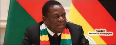  ?? President Emmerson Mnangagwa ??