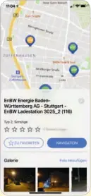  ??  ?? Orientieru­ngshilfe: EinfachStr­omLaden bietet alle üblichen Filter- und Verwaltung­sfunktione­n und zeigt zu vielen Ladepunkte­n auch Fotos des Standorts.