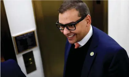  ?? Photograph: Jonathan Ernst/Reuters ?? Representa­tive George Santos speaks to reporters as he departs his office to attend meetings on Capitol Hill in Washington on Tuesday.