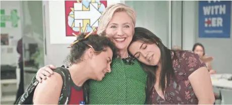  ?? COMEDY CENTRAL ?? Shows such as Broad City haven’t been afraid to get political. Then-presidenti­al candidate Hillary Clinton was on last season.