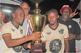  ?? ?? GOLDEN MOMENT: Siwelele were crowned champs