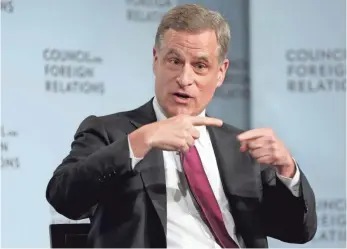  ?? RICHARD DREW, AP ?? Millions of immigrants “are afraid if they go out they may not come home,” Dallas Fed chief Robert Kaplan said Wednesday at the Council on Foreign Relations.