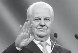  ?? EFREM LUKATSKY AP file, 2019 ?? Ex-Ukrainian President Leonid Kravchuk led his nation to independen­ce amid the collapse of the Soviet Union and helped relinquish his country’s nuclear weapons stockpile.