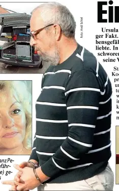  ??  ?? Laut Anklage hat Franz Pesek seine Lebensgefä­hrtin Ursula G. (Mitte) getötet, weil er Haus und Versicheru­ng haben wollte.