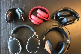  ??  ?? Over-the-ear headphones tend to be big and bulky. Some manufactur­ers feature folding models that make them a bit more travel friendly.