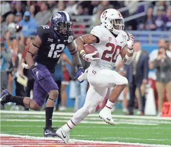  ?? KIRBY LEE/USA TODAY SPORTS ?? Stanford running back Bryce Love cracked the 2,000-yard milepost last season while rushing for 19 TDs.