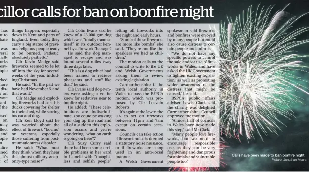  ?? Picture: Jonathan Myers ?? Calls have been made to ban bonfire night.