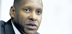  ?? VERONICA HENRI/POSTMEDIA NETWORK ?? Toronto Raptors’ President Masai Ujiri talks during media day at the BioSteel Centre, in Toronto, on Monday.