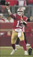  ?? Tony Avelar Associated Press ?? BROCK PURDY is 7-0 since taking over as 49ers quarterbac­k and the team is on its longest winning streak (12) since 1984.