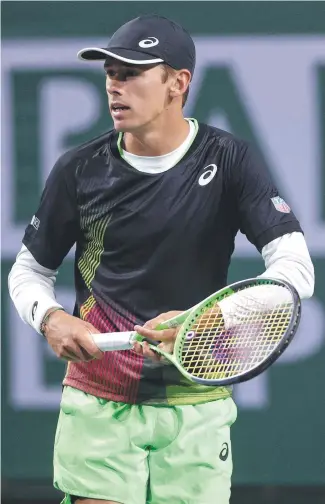  ?? ?? Alex de Minaur proved too strong for Cristian Garin. Picture: Getty/AFP