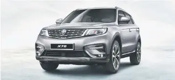  ??  ?? Registrati­ons for the Proton X70 continue to increase in volume with each passing month.