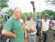  ??  ?? New hope: Farmers like Andreo Malus, left, could get their land back after results of a land audit. /Howard Burditt