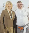  ?? PHOTO COURTESY OF ALL HEART PR ?? Martha Stewart and chef Jeremy Sewall in New York.