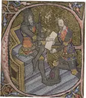  ??  ?? Edward III grants Aquitaine to his son the Black Prince