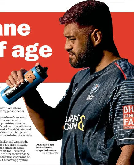  ?? GETTY IMAGES ?? Akira Ioane got himself in top shape last season.