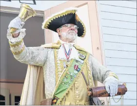  ?? FRAM DINSHAW/ TRURO NEWS ?? Town crier Lloyd Smith from Windsor/west Hants was the best dressed of everyone. He also had the second-best cry.