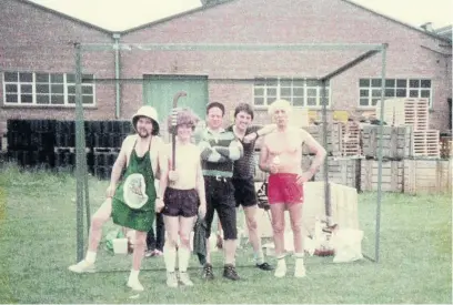  ??  ?? Can you name any of these BTH workers dressed up for a works’ Fun Day?