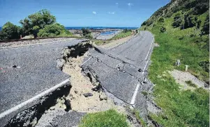  ?? PHOTO: KIWIRAIL ?? When things go wrong . . . A model used to handle insurance claims after the 2016 Kaikoura earthquake­s is going to be become the permanent setting in quarter two next year.