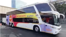  ??  ?? WAKE-UP CALL? A would-be passenger claims he was rudely prevented from boarding an Intercape Sleepliner Bus, and had his phone broken.