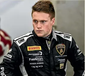  ??  ?? Southland’s Brendon Leitch is looking forward to driving a Lamborghin­i in three major endurance races in Europe.