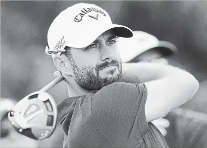  ?? FRANK GUNN THE CANADIAN PRESS ?? Adam Hadwin makes up half of the Canadian contingent at the Masters this year. Fellow Canadian Mike Weir is marking the 15th anniversar­y of his win at Augusta.