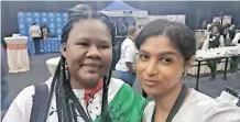  ?? Facebook ?? CAPE activist Latifah Jacobs and Liberty Matthysse, the executive director of Gender Dynamix, Advancing Transgende­r Human Rights, who represente­d LGBTQI+ people at the Presidenti­al Summit on Gender-Based Violence and Femicide this week. |