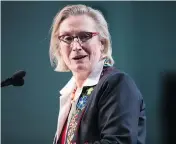  ?? DARRYL DYCK / THE CANADIAN PRESS ?? Minister of Crown-Indigenous Relations Carolyn Bennett addresses the AFN general meeting on Thursday.