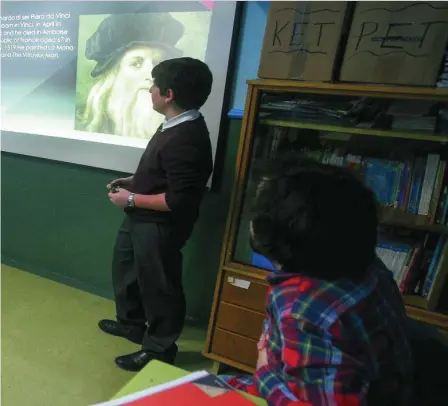  ?? JAVIER FDEZ-LARGO ?? Un aula bilingüe del Colegio madrileño de los Niños de San Ildefonso