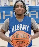  ?? ?? Albany’s Azera Gates, who began her varsity career as a 7th grader, was named to the Class AA All-tournament team.