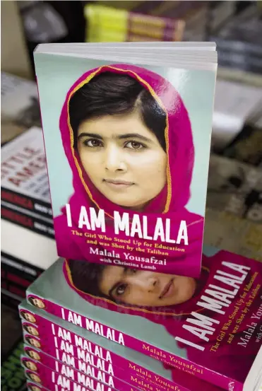  ?? B.K. bANGASH / THe ASSOcIATed PreSS ?? In 2012 Malala Yousafzai was a 15-year-old schoolgirl recovering in a U.K. hospital from a Taliban assassinat­ion attempt. She has since written an account of that ordeal.