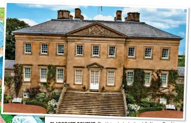  ??  ?? ELABORATE SCHEME: The Union Jack planting, left. Above: Dumfries House, which was saved for the nation. Left: The Prince with his wife Camilla