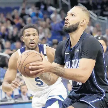  ?? JOHN RAOUX/AP ?? Evan Fournier and the Magic will be working toward securing a playoff berth for the second straight year.