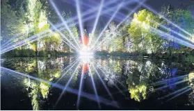  ??  ?? Light show The Enchanted Forest had to be cancelled last year but organisers hope the 2021 event can take place